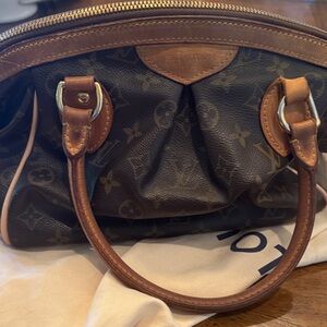 Louis Vuitton Brown Monogram Canvas Shoulder Bag